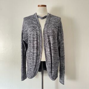 Athleta Gray Draped sporty Cardigan stretch size medium preowned